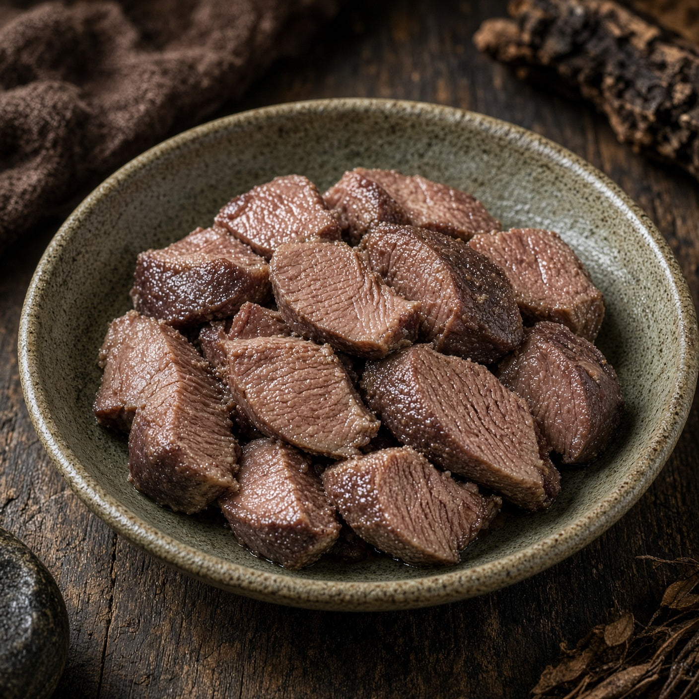 Elk tongue meat