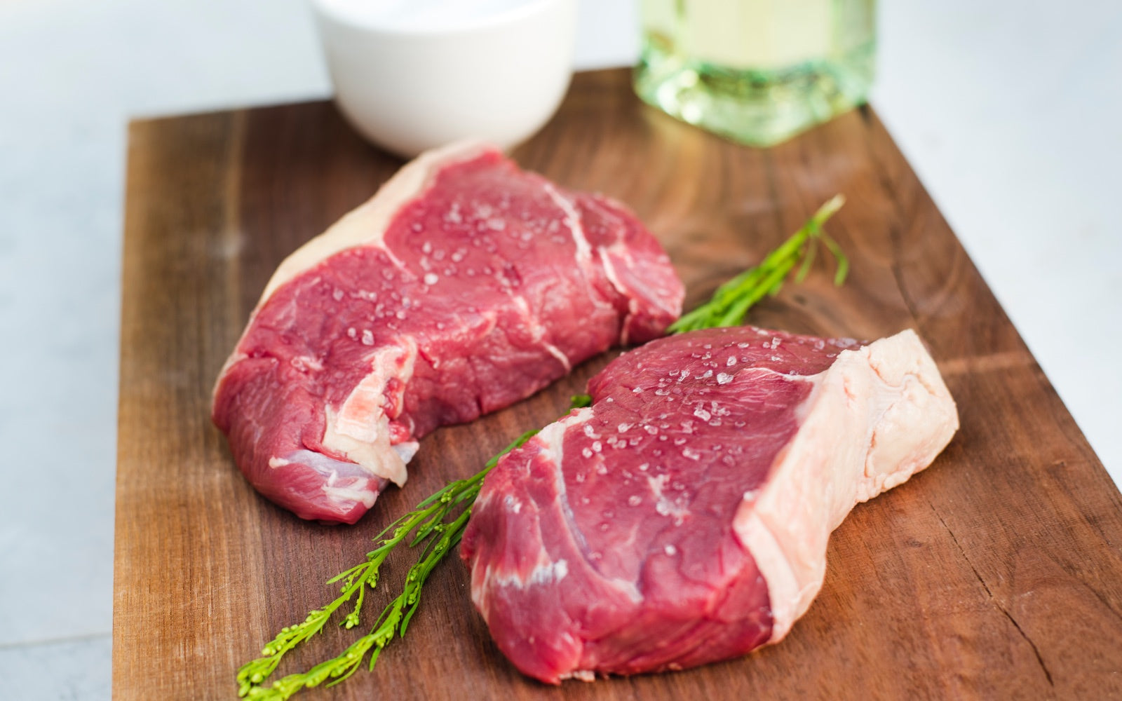 bison NY strip steak