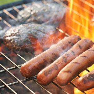 bison burgers and hot dogs